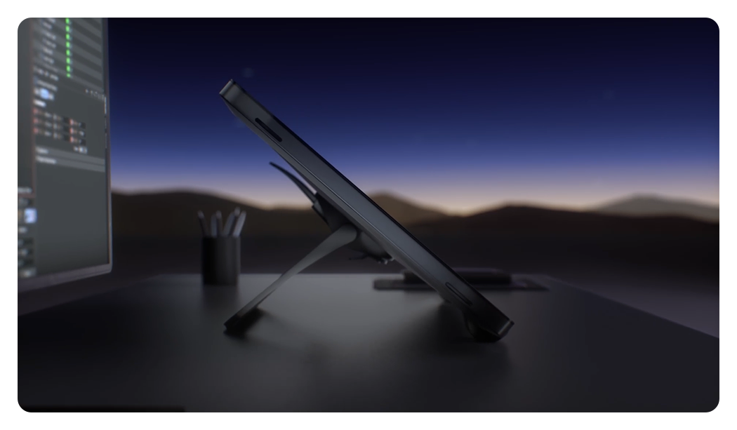 tilt stand being used, Xencelabs Pen Display 24